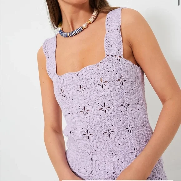 HYACINTH HOUSE
Lavender Crochet Cory Tank - Picture 1 of 11